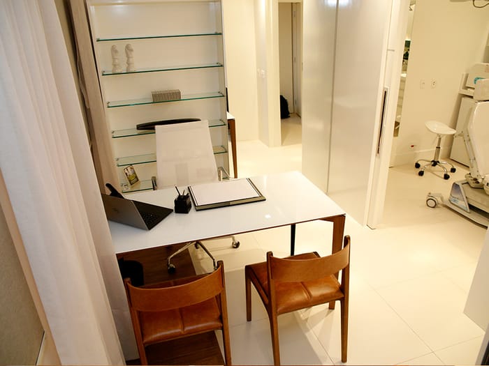Sala de atendimento do consultório